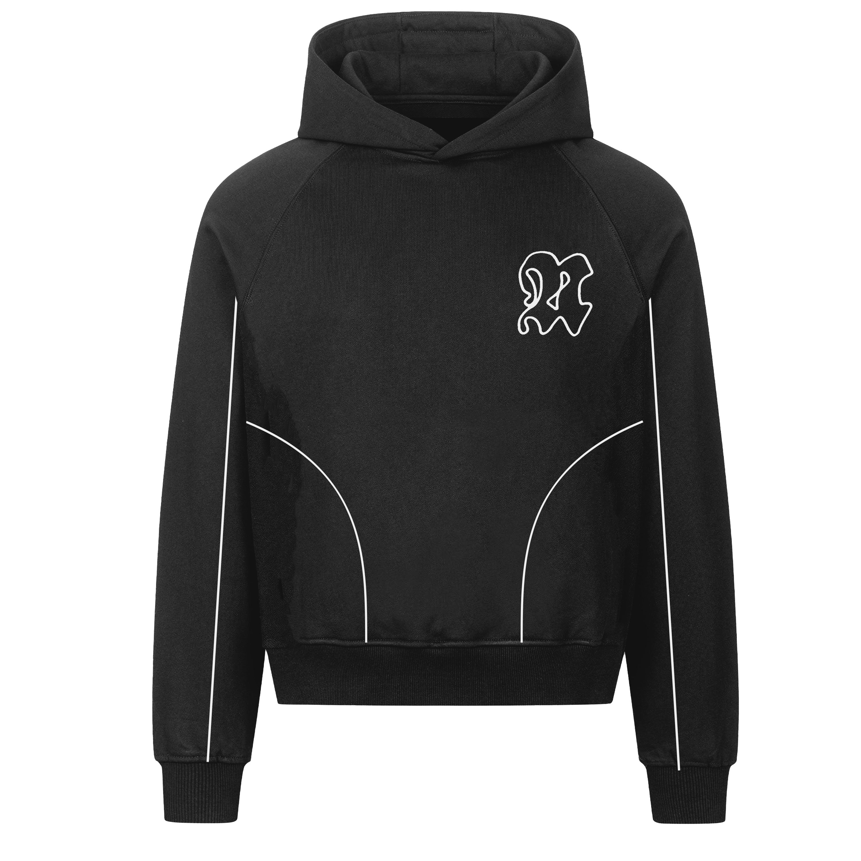 Black White N Hoodie