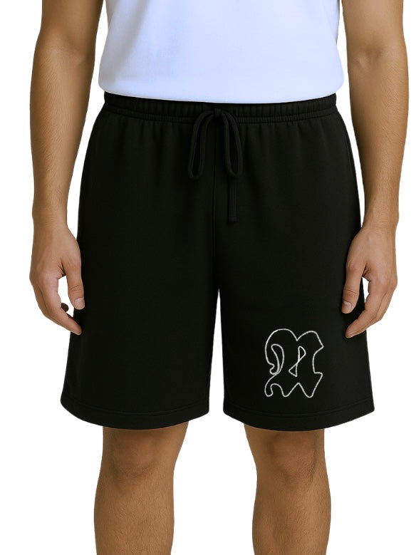 N logo shorts Black