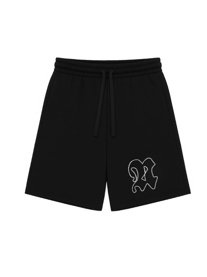 N logo shorts Black