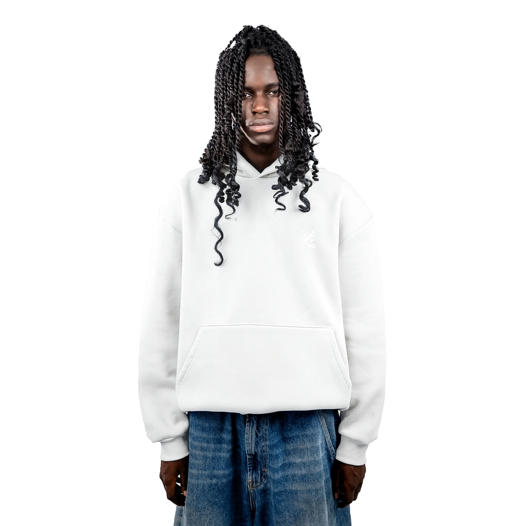 White Hoodie Logo