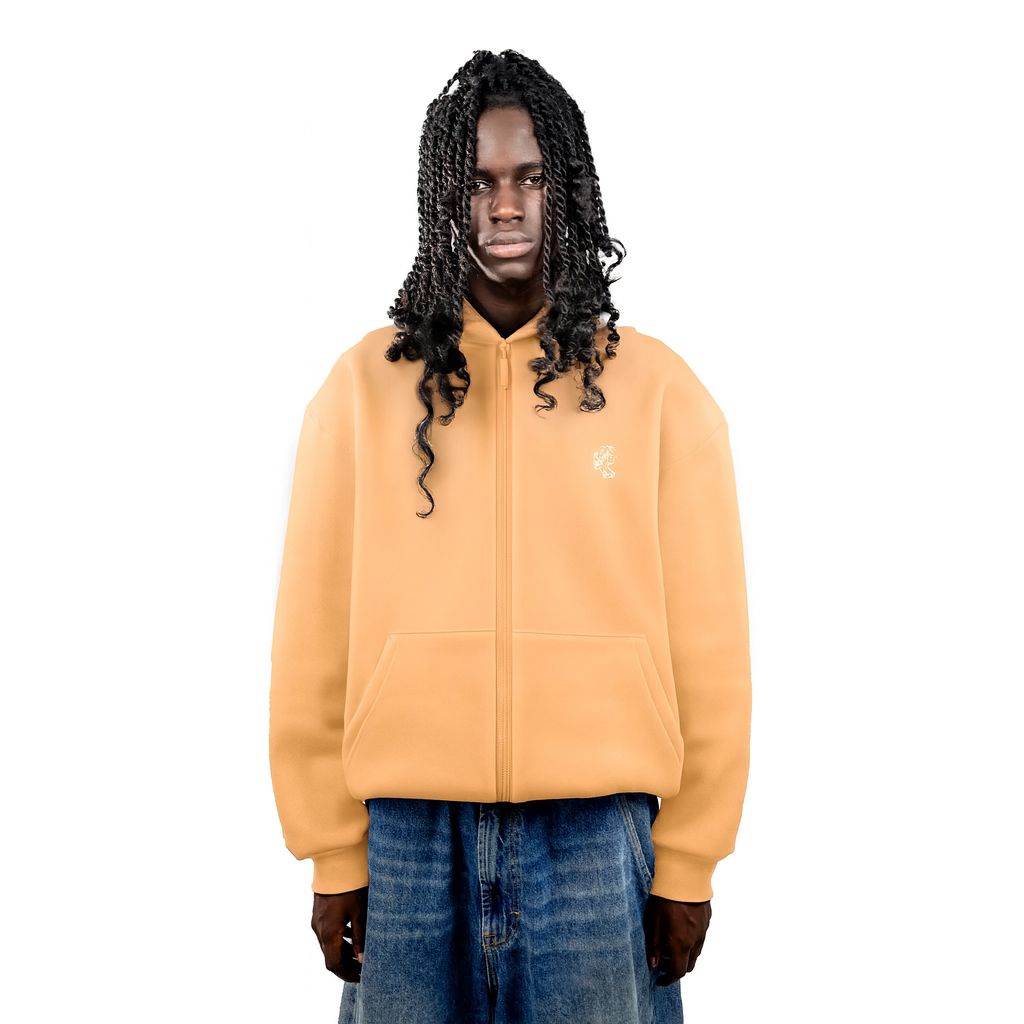Zip Hoodie Albicocco