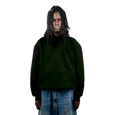 No Logo Hoodie verde Green