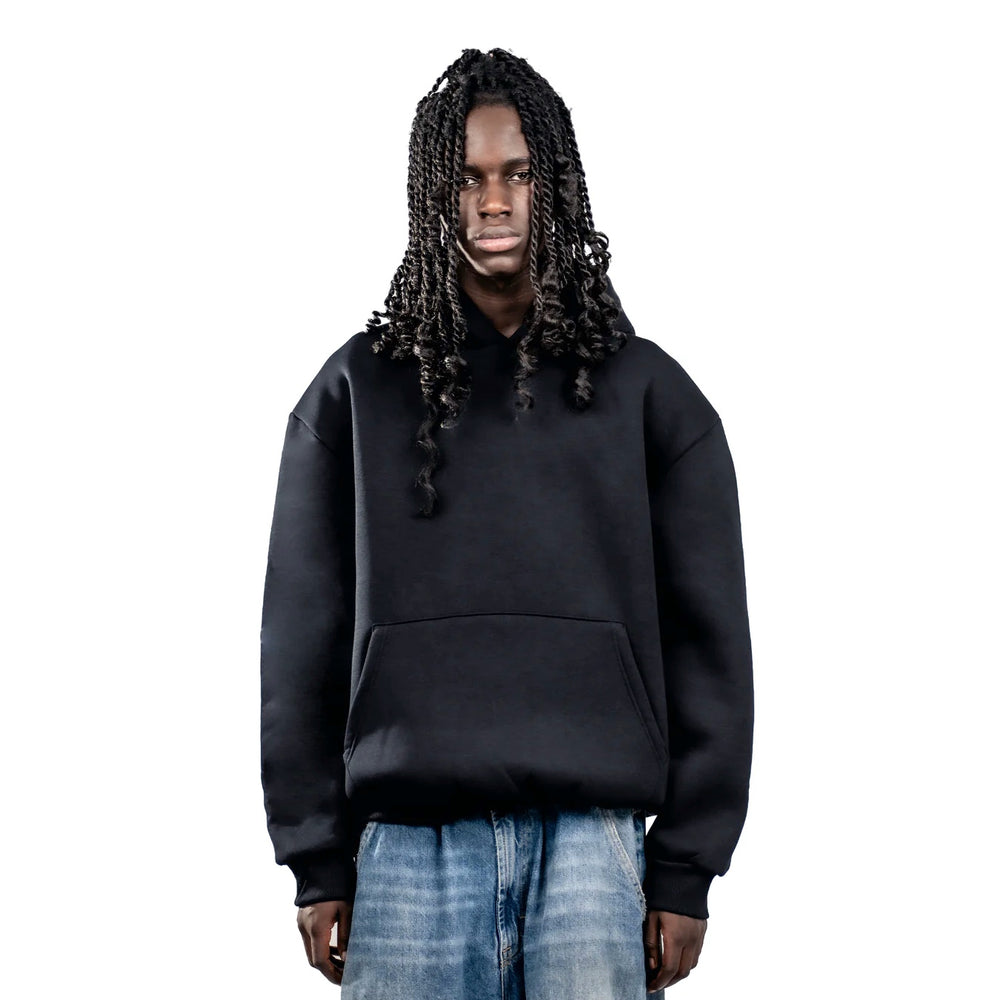 No Logo Hoodie Black