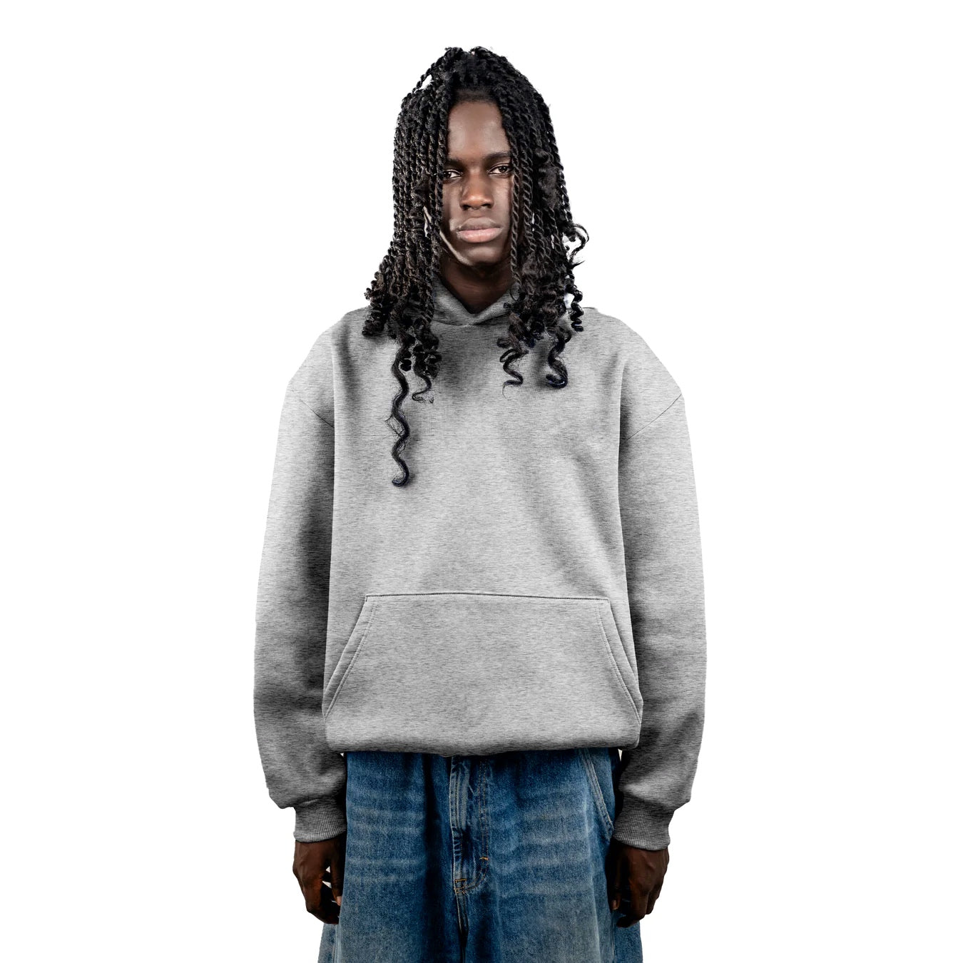 No Logo Grey Hoodie