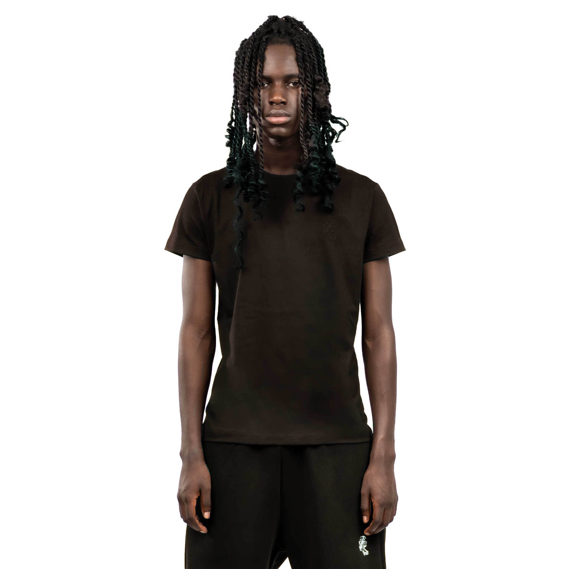 Tone in tone slim fit shirt brown