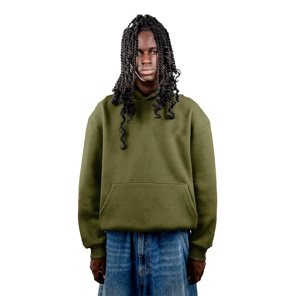 No Logo Olive Hoodie