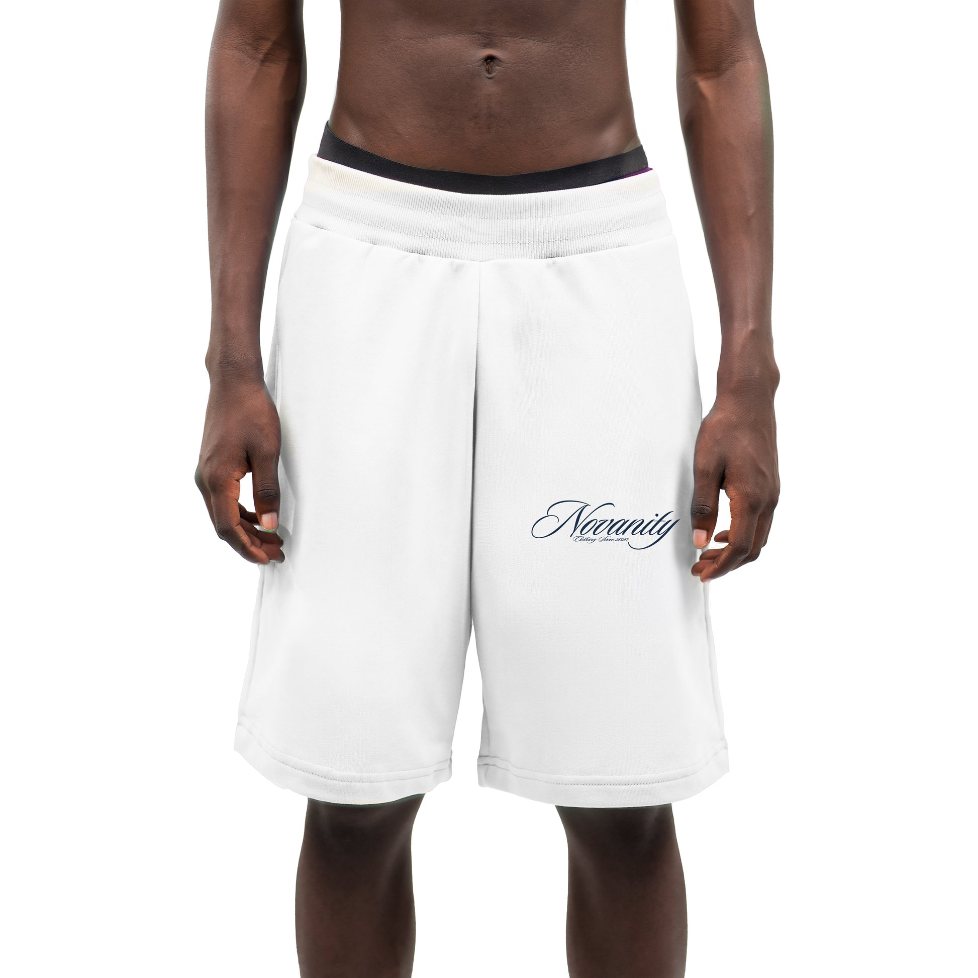 Novanity White Logo Shorts