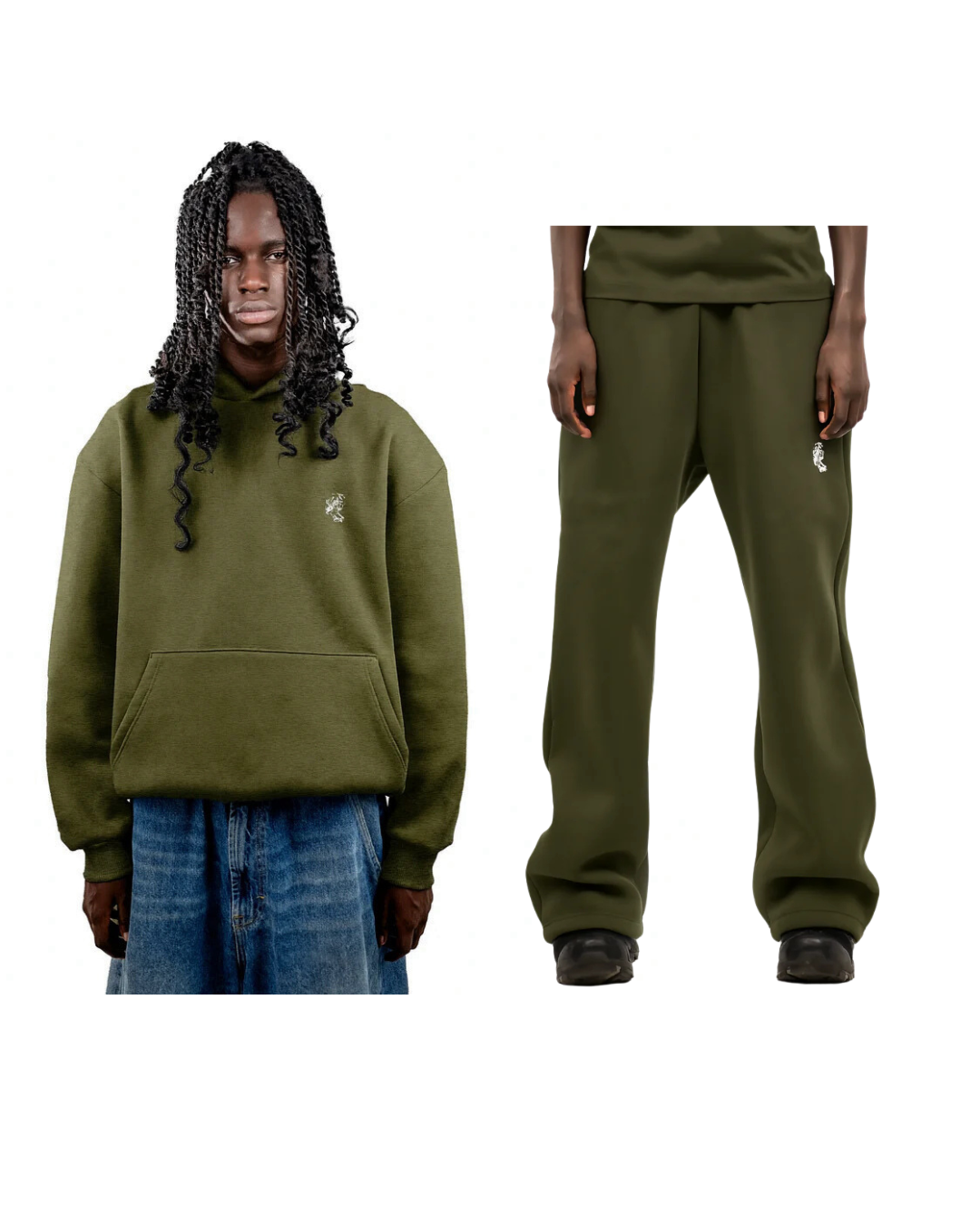 Olive Green Tracksuit full set