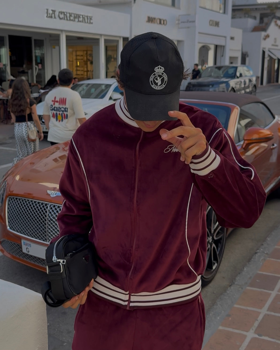 Velour Jogger Red Velvet