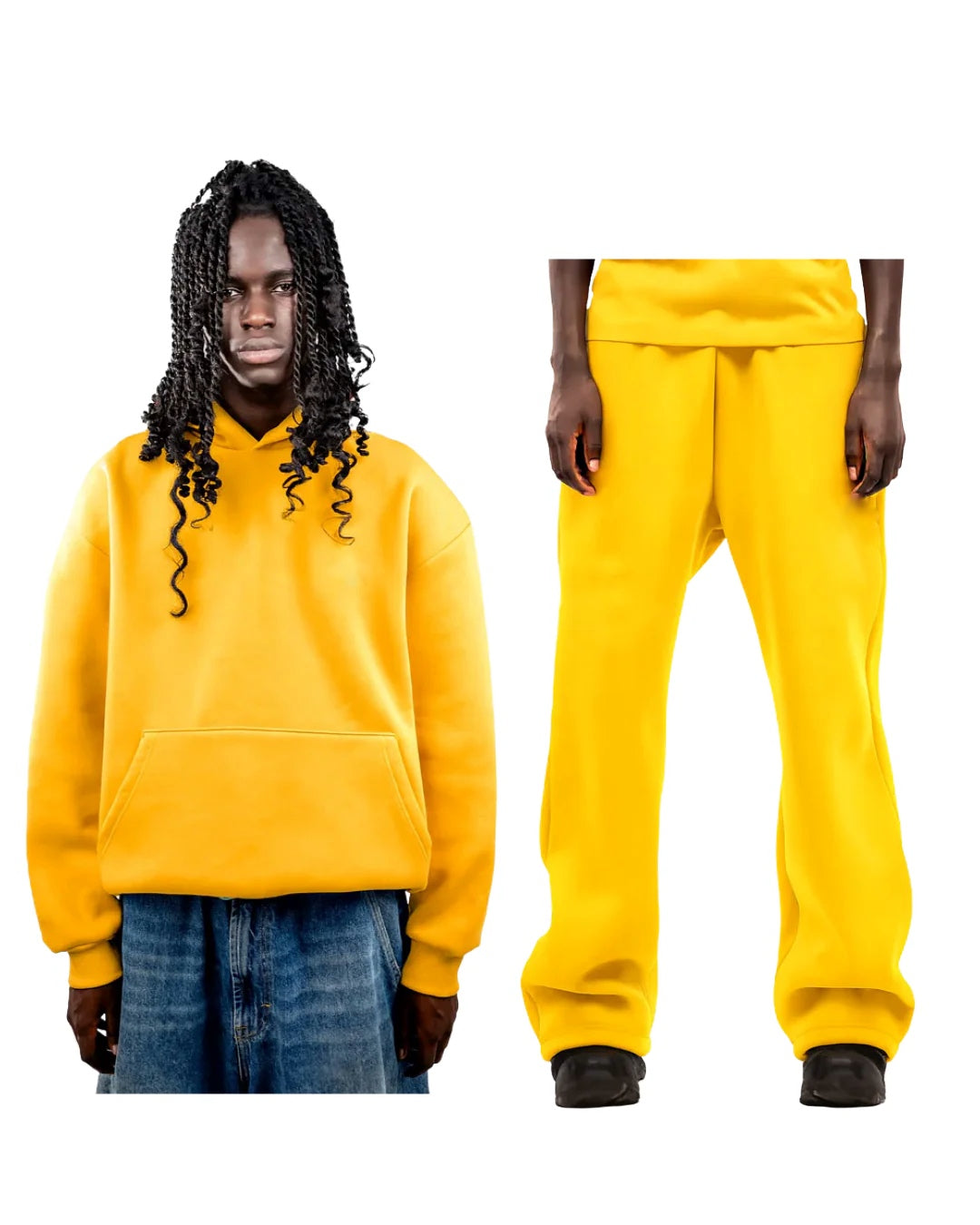 No Logo Tracksuit giallo yellow Full Set