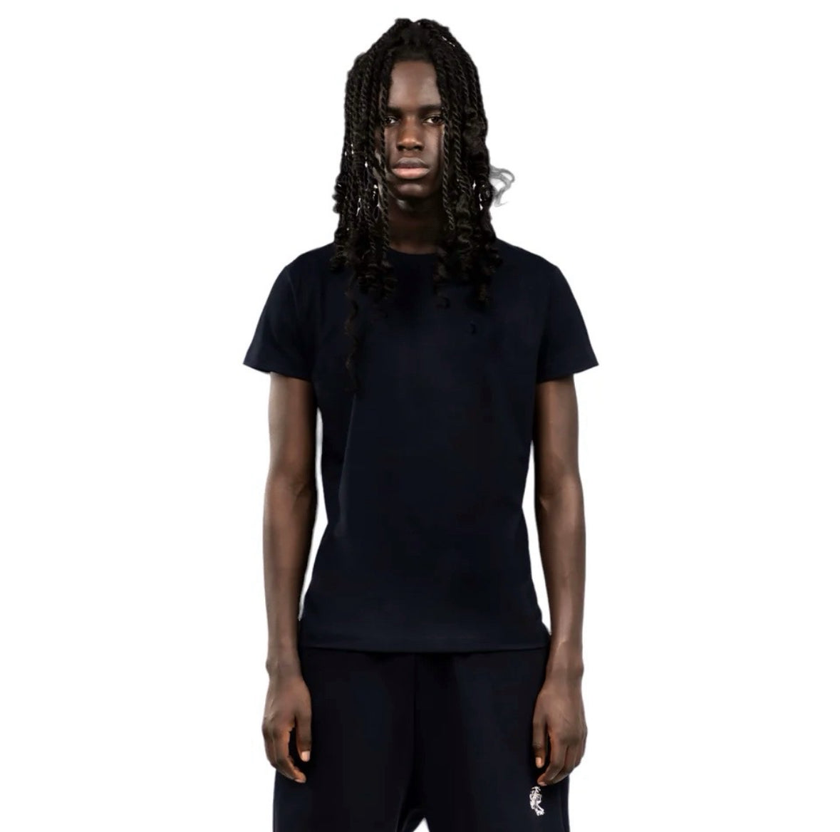 No Logo Black Tee