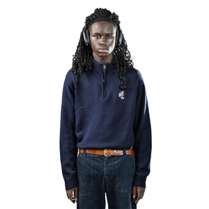 Half Zip blue