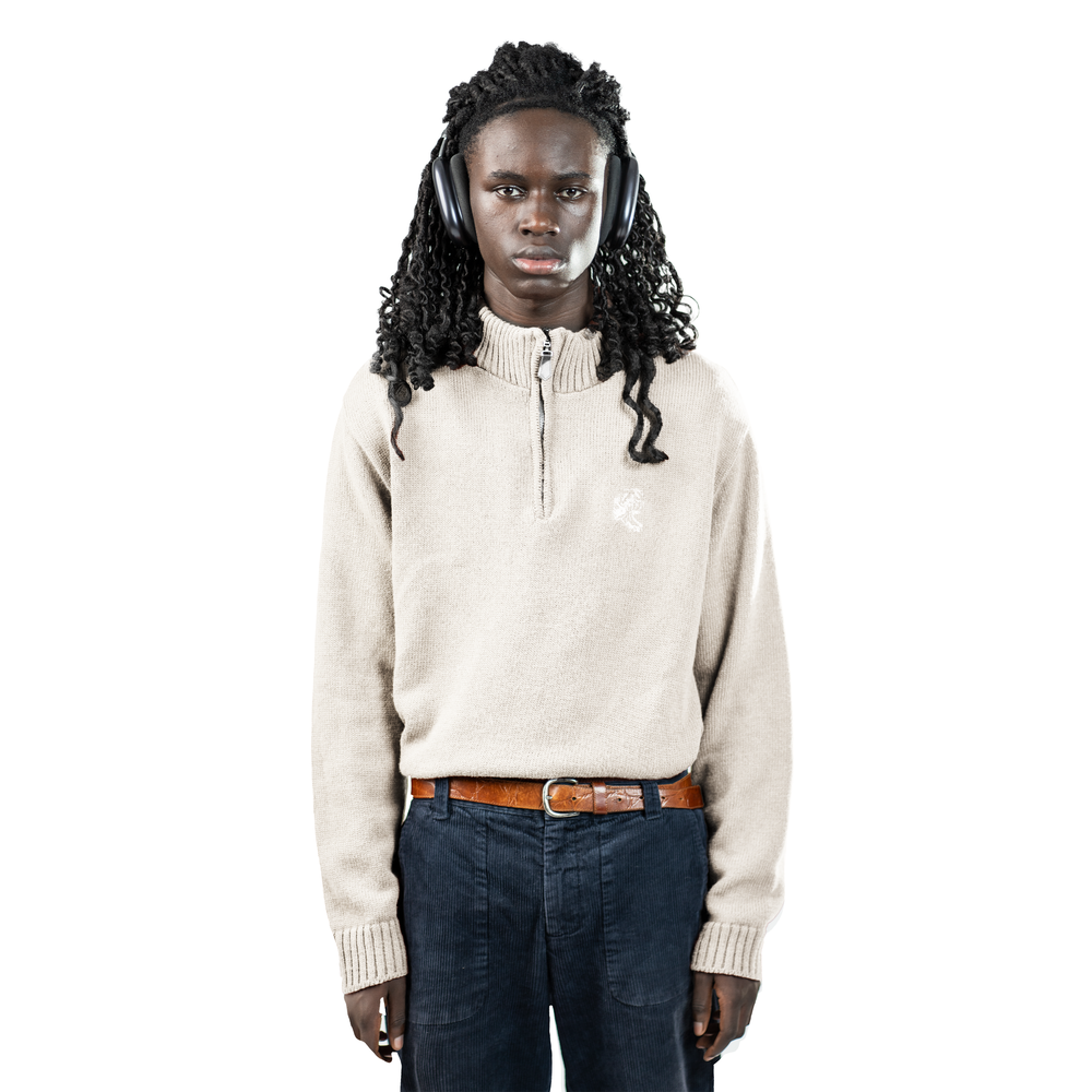 Half Zip beige