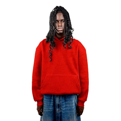 No Logo Hoodie Rosso Red