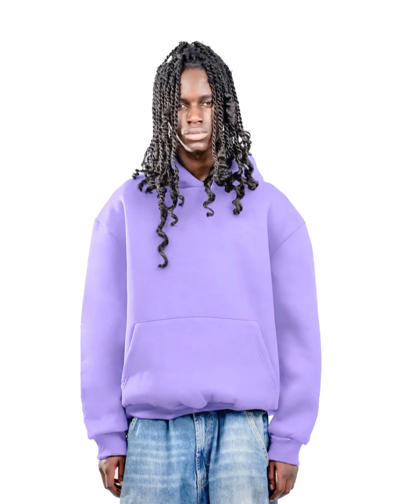 No Logo Hoodie Lilla