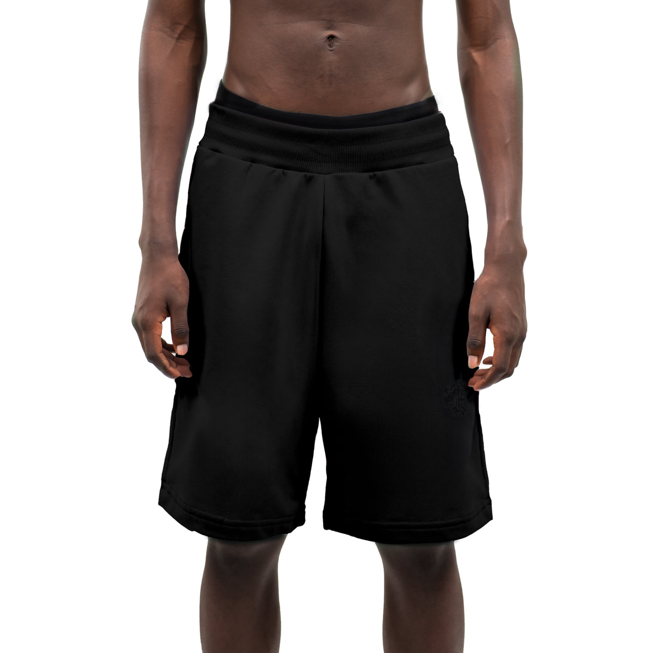 Tone in tone Black Shorts