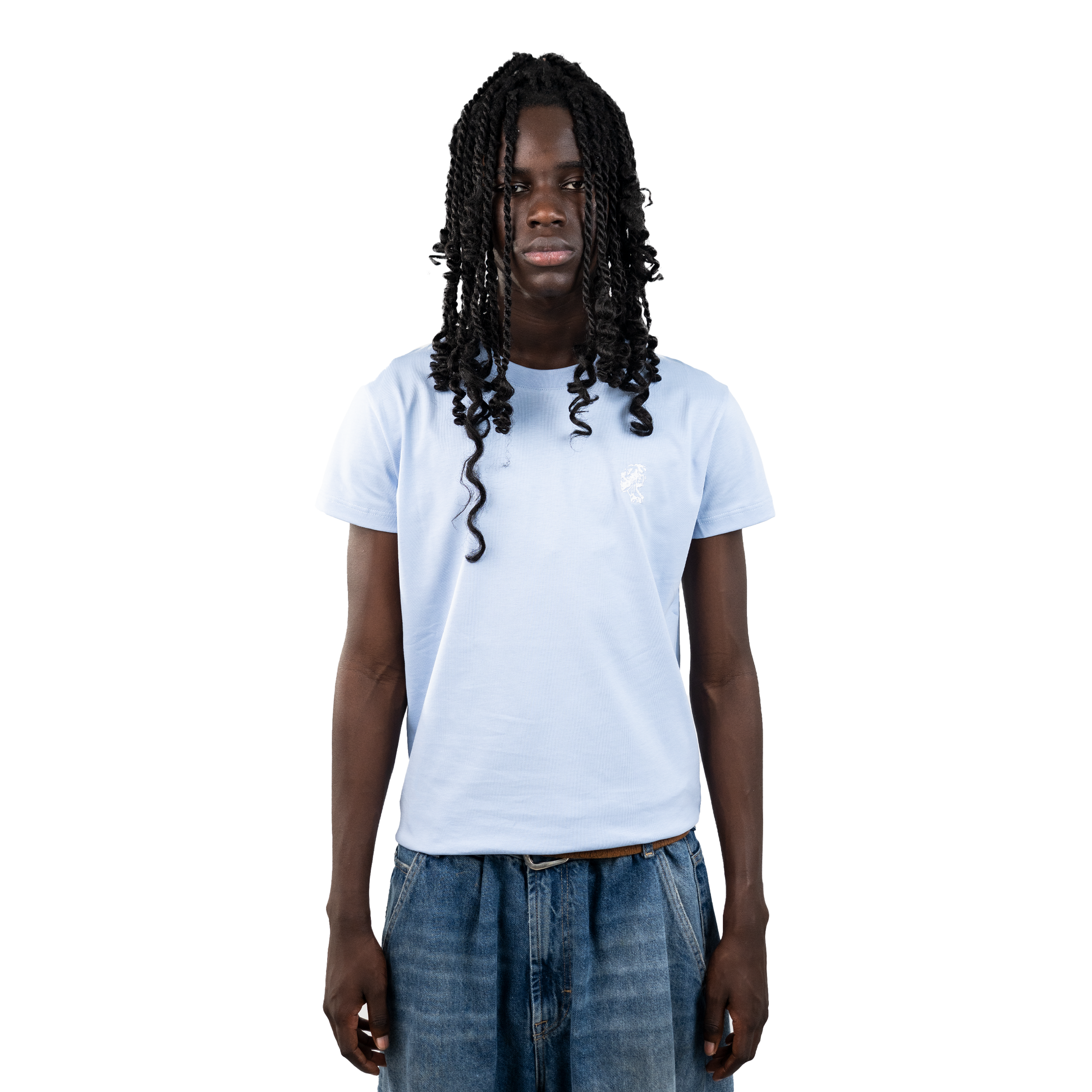Tone in Tone Babyblue Slim fit Shirt