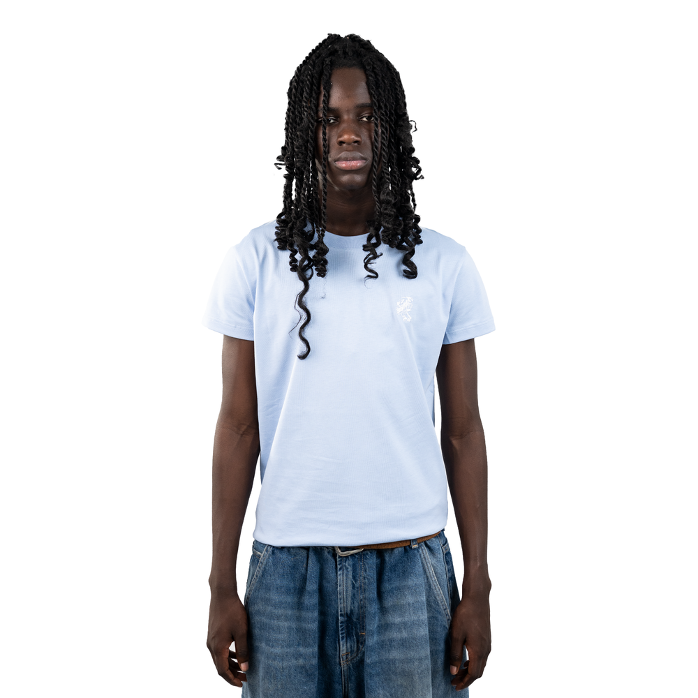 Tone in Tone Babyblue Slim fit Shirt