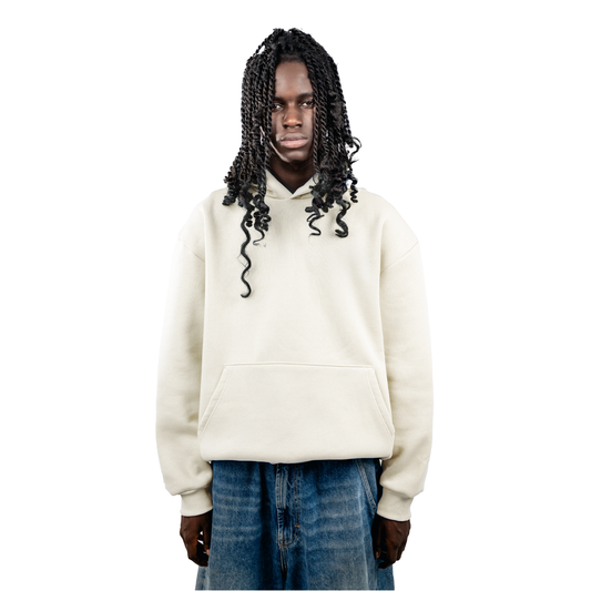 No Logo Hoodie White (Panna)